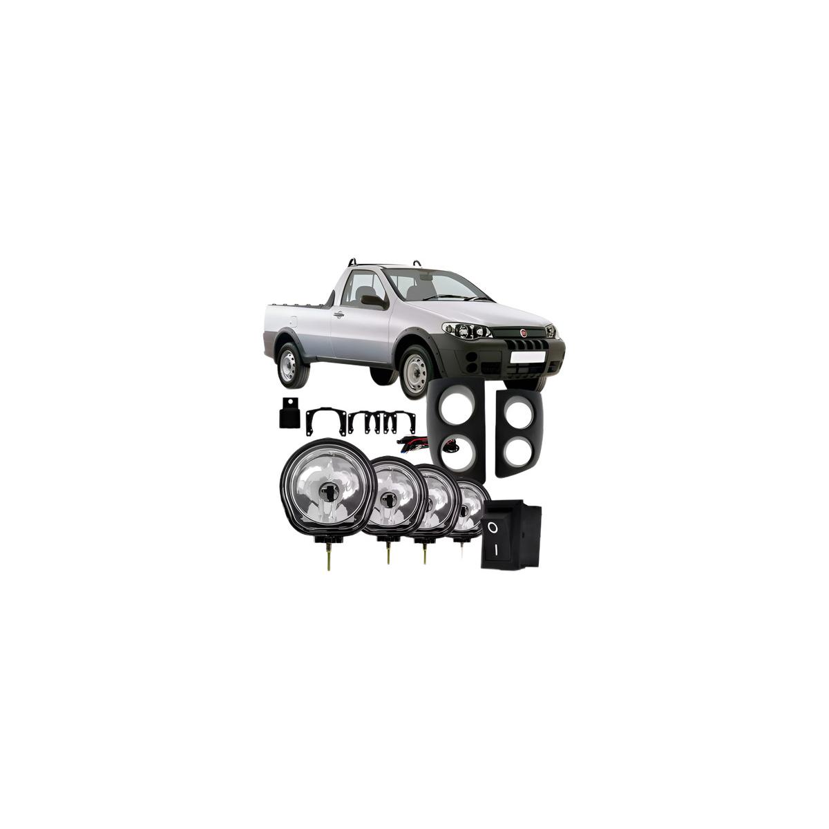 KIT FAROL MILHA AUXILIAR STRADA 2005 A 2008 (RF25907)