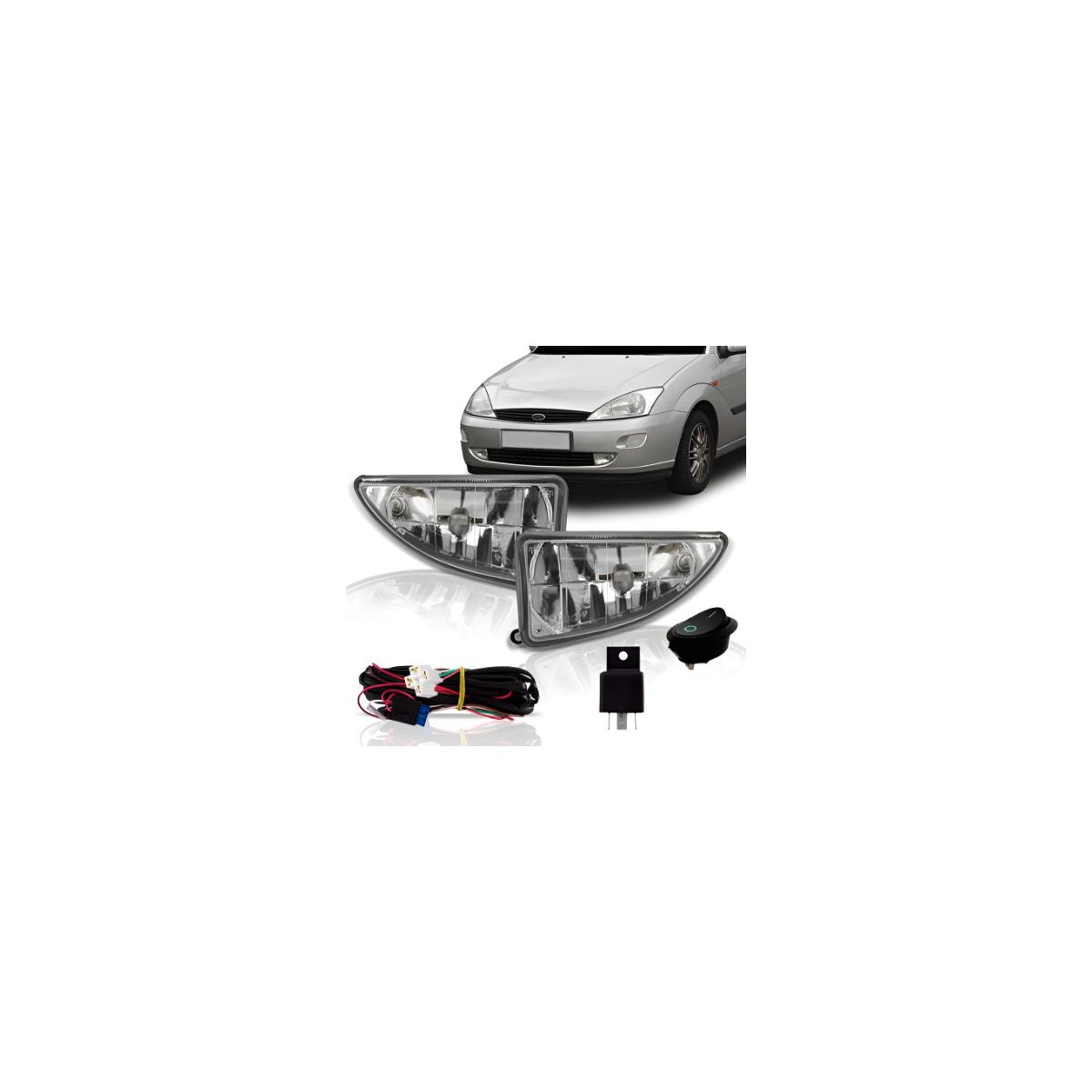 KIT FAROL MILHA AUXILIAR FOCUS HATCH 1998 A 2003 (RF25920)