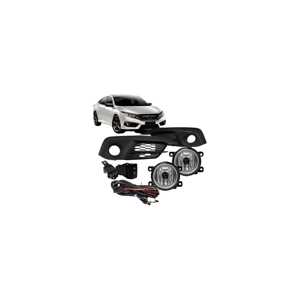 KIT FAROL MILHA AUXILIAR CIVIC 2017 A 2019 (RF25948)