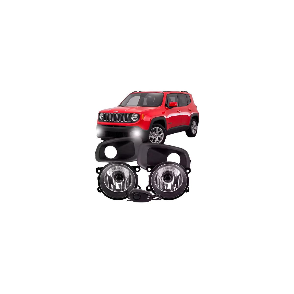KIT FAROL MILHA AUXILIAR RENEGADE 2016 A 2019 (RF25968)