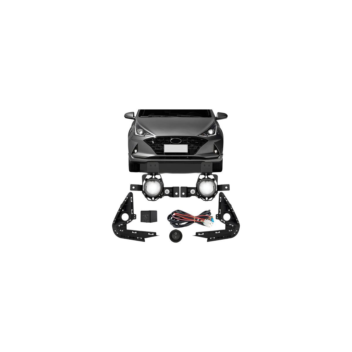 KIT FAROL MILHA AUXILIAR HB20 2020 A 2022 (RF30123)