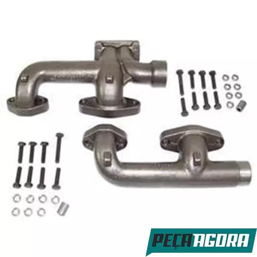 COLETOR ESCAPAMENTO TURBINADO MB MERCEDES BENZ OM 352 BI PARTIDO (3521402709.)