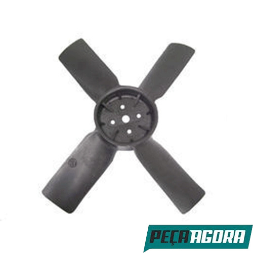 HELICE VENTILADOR NYLON 4 PAS FORD F1000 F4000 MOTOR MWM (BECC8600C)
