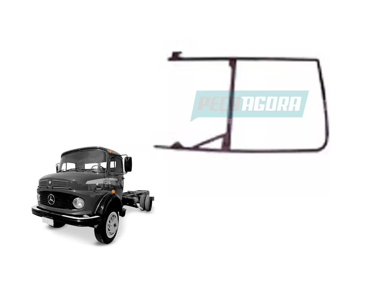 QUADRO VIDRO PORTA MODERNO DIREITO MB MERCEDES BENZ 1313 (3317207130F)