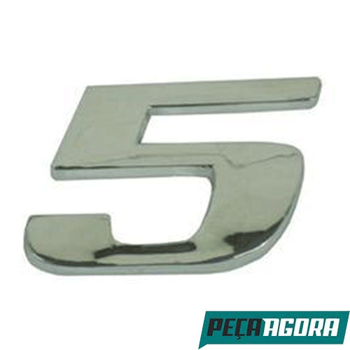 EMBLEMA NUMERO 5 CROMADO MERCEDES BENZ AXOR ATEGO (9438171614)