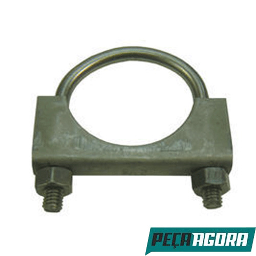 CAIXA 4  ABRACADEIRA LINHA U PARA ESCAPE 54MM 2.1/8' MERCEDES (CX.UNIAO1/4-0034-