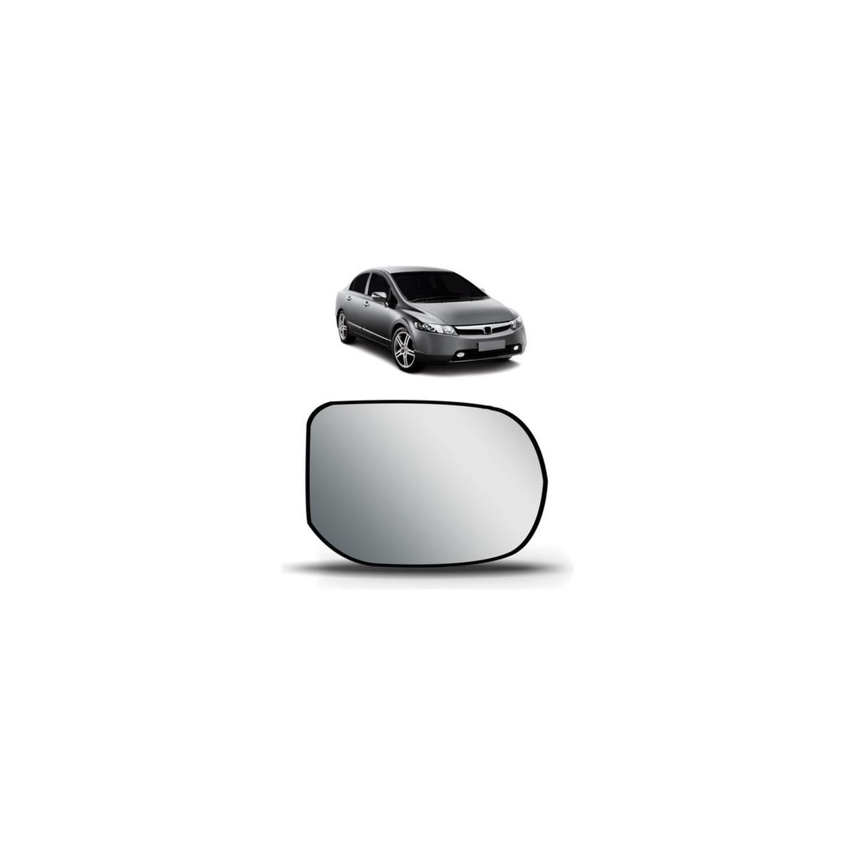 LENTE ESPELHO RETROVISOR ESQUERDO CIVIC 2007 A 2011 (RF26719)
