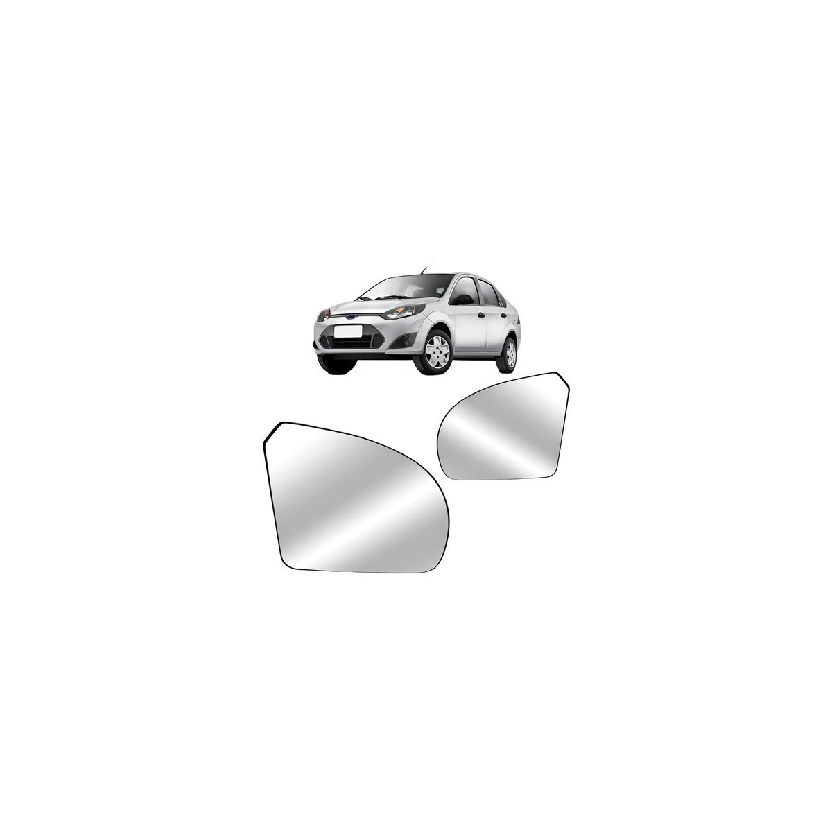 LENTE ESPELHO RETROVISOR ESQUERDO FIESTA 2003 A 2014 (RFRFMM79)