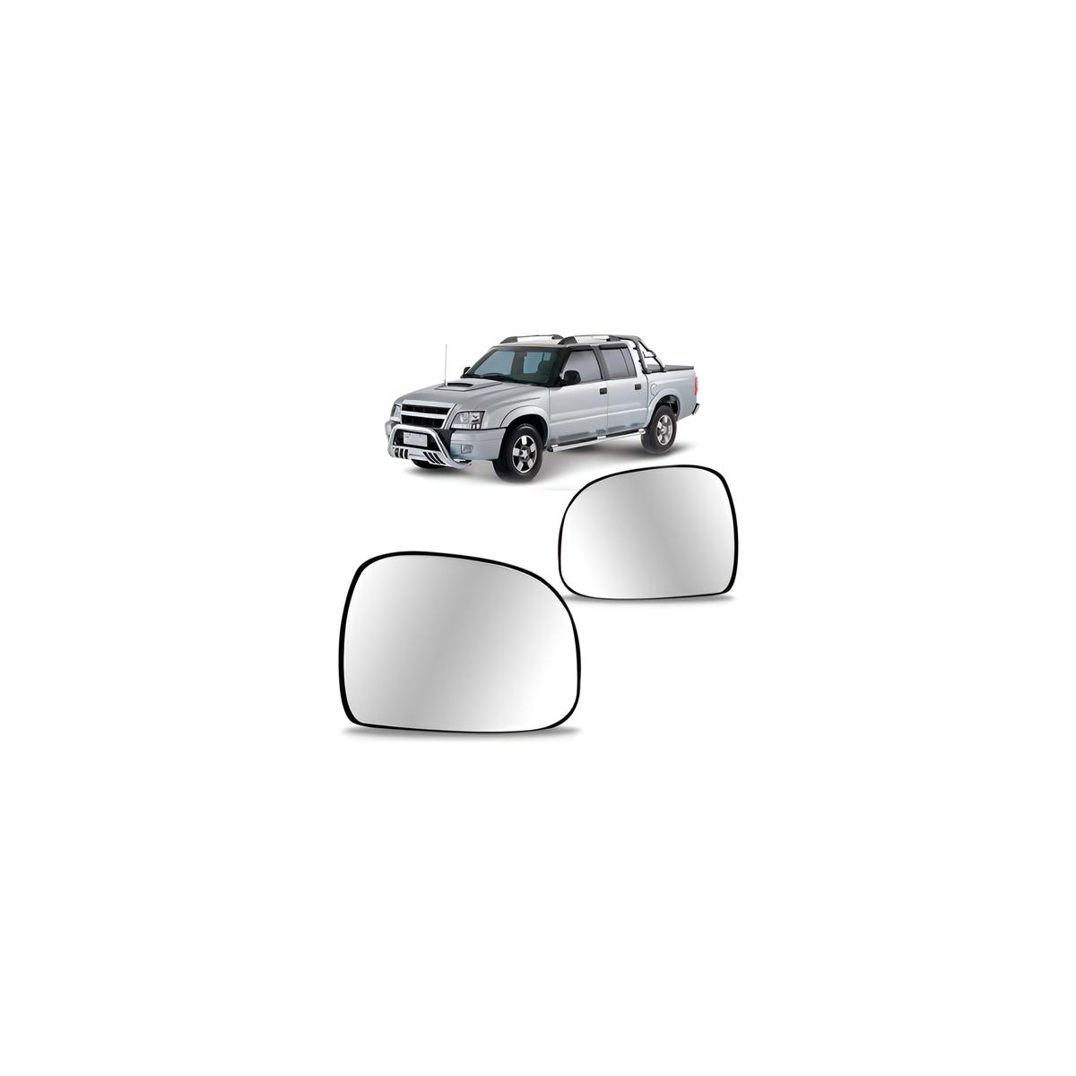 LENTE ESPELHO RETROVISOR DIREITO S10 1995 A 2012 (RFRGDM72)