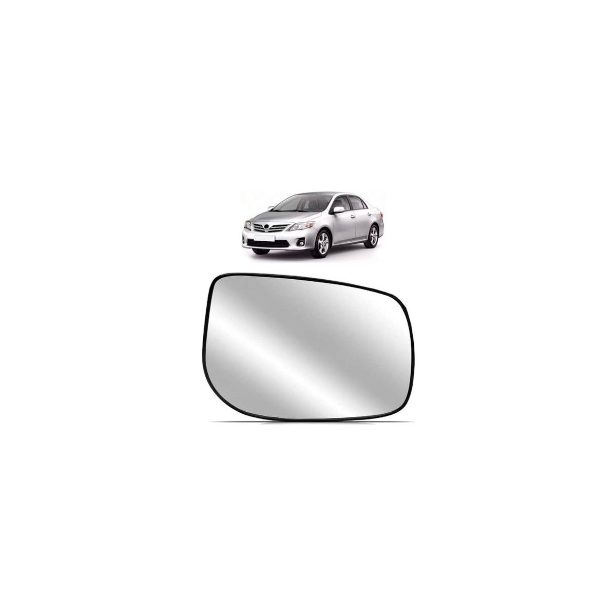 LENTE ESPELHO RETROVISOR ESQUERDO COROLLA 2009 A 2013 (RFRJSM87)