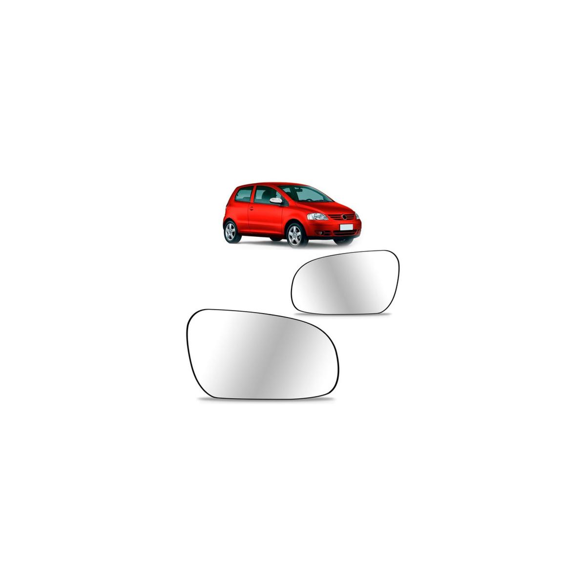 LENTE ESPELHO RETROVISOR ESQUERDO FOX 2003 A 2008 (RFRWNM45)