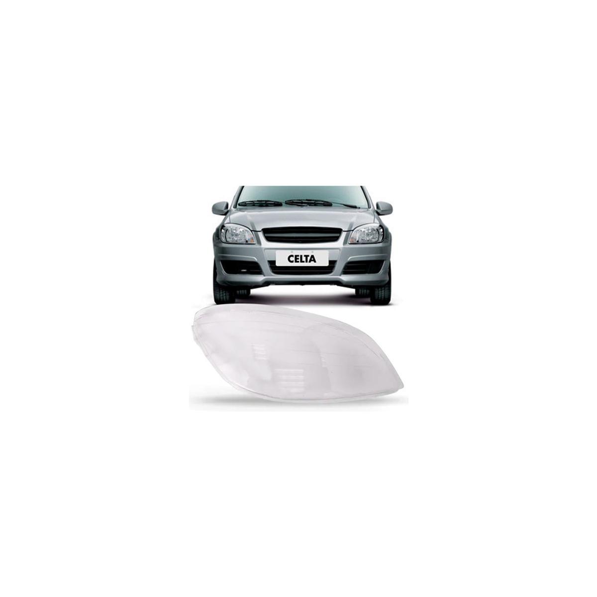 LENTE FAROL ESQUERDO CELTA 2007 A 2015 (RF16823)