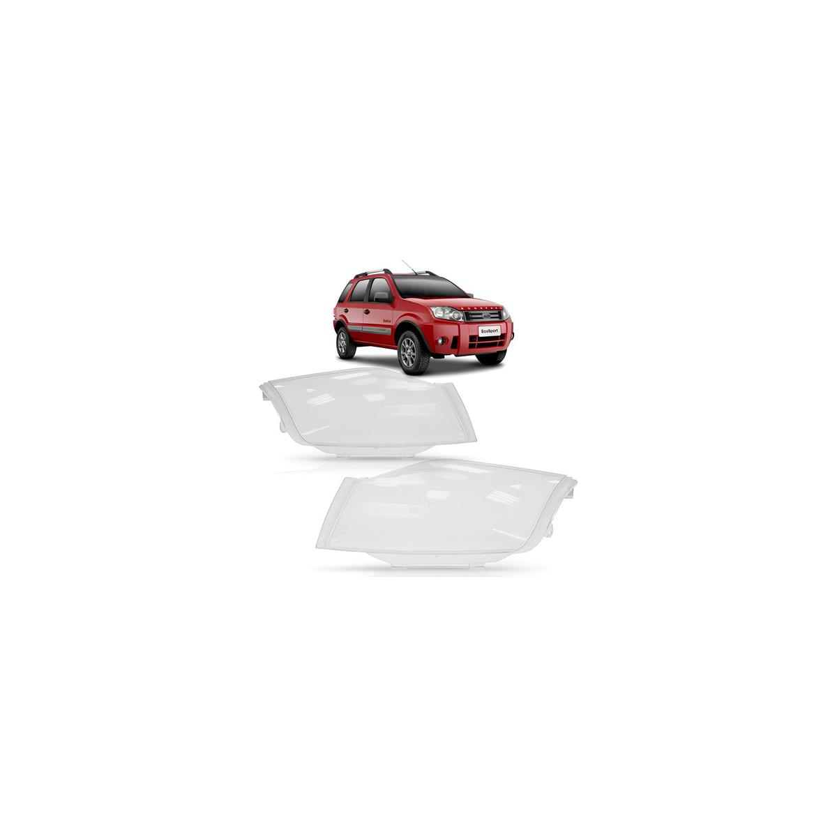 LENTE FAROL ESQUERDO ECOSPORT 2008 A 2012 (RF23429)
