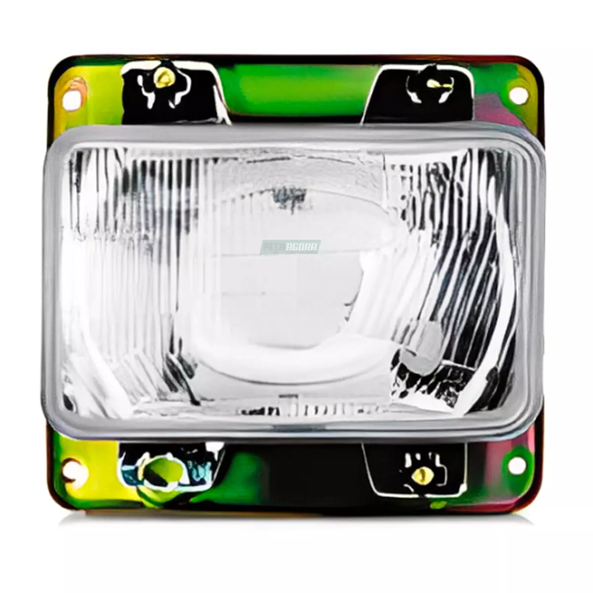 FAROL ALTO BAIXO H4 SEM VIGIA SEM MOLDURA BUSSCAR ANTIGO (83400440-IAM400)