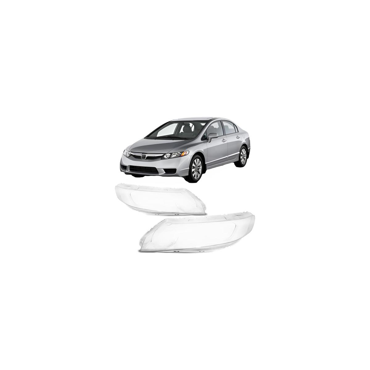 LENTE FAROL ESQUERDO CIVIC 2007 A 2011 (RF28875)