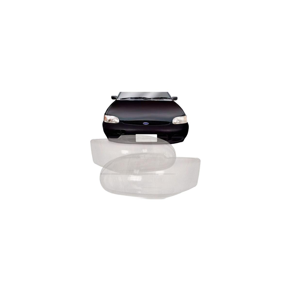 LENTE FAROL ESQUERDO ESCORT 1997 A 2002 (RFVC1169)