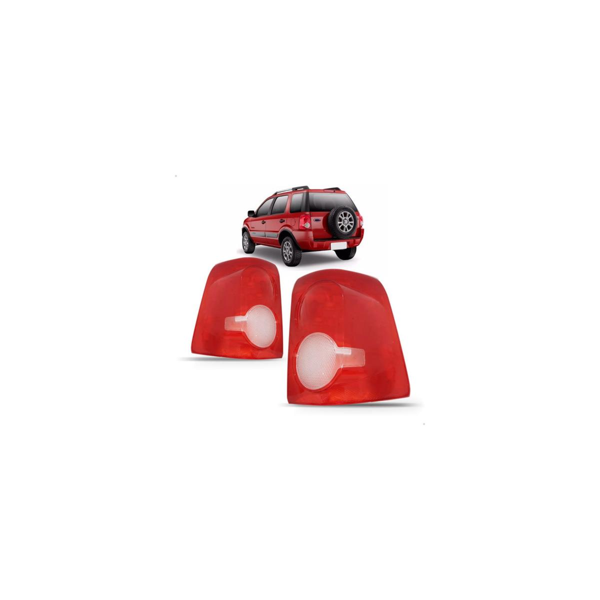 LENTE LANTERNA TRASEIRA ESQUERDO ECOSPORT 2008 A 2013 (RF32935)