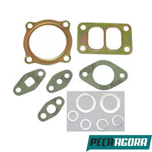 JOGO JUNTAS TURBINA ACO MERCEDES BENZ OM366A OM352 (3660987080E)