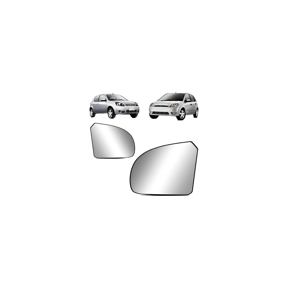 LENTE RETROVISOR ESQUERDO FIESTA 2003 A 2014 (RF24127)