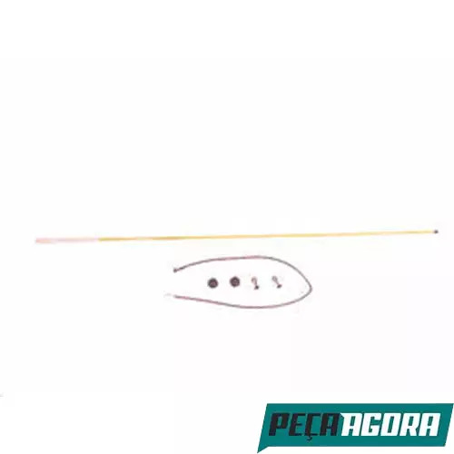 ANTENA FIBRA AMARELA 1.60MT MERCEDES BENZ CAMINHAO (3468206475A)