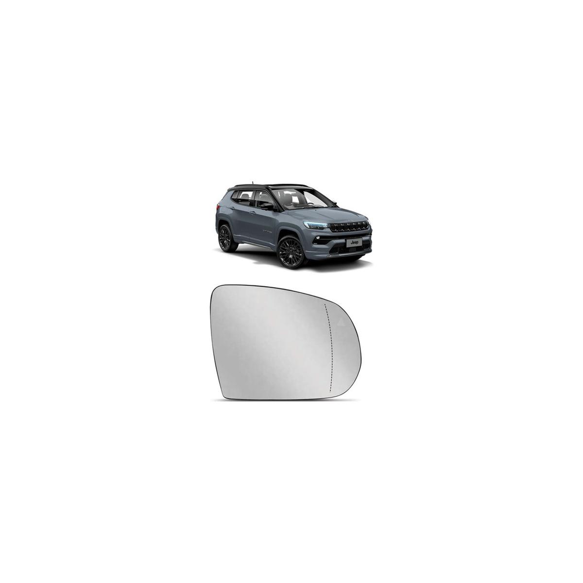 LENTE RETROVISOR ESQUERDO COMPASS 2020 A 2022 (RF31919)