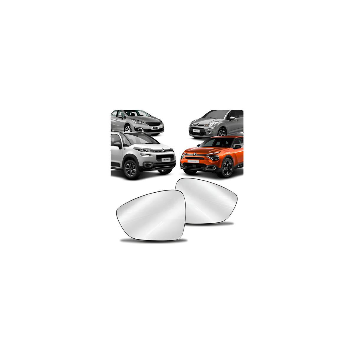 LENTE RETROVISOR DIREITO C3 2013 A 2020 (RFRPTM50)