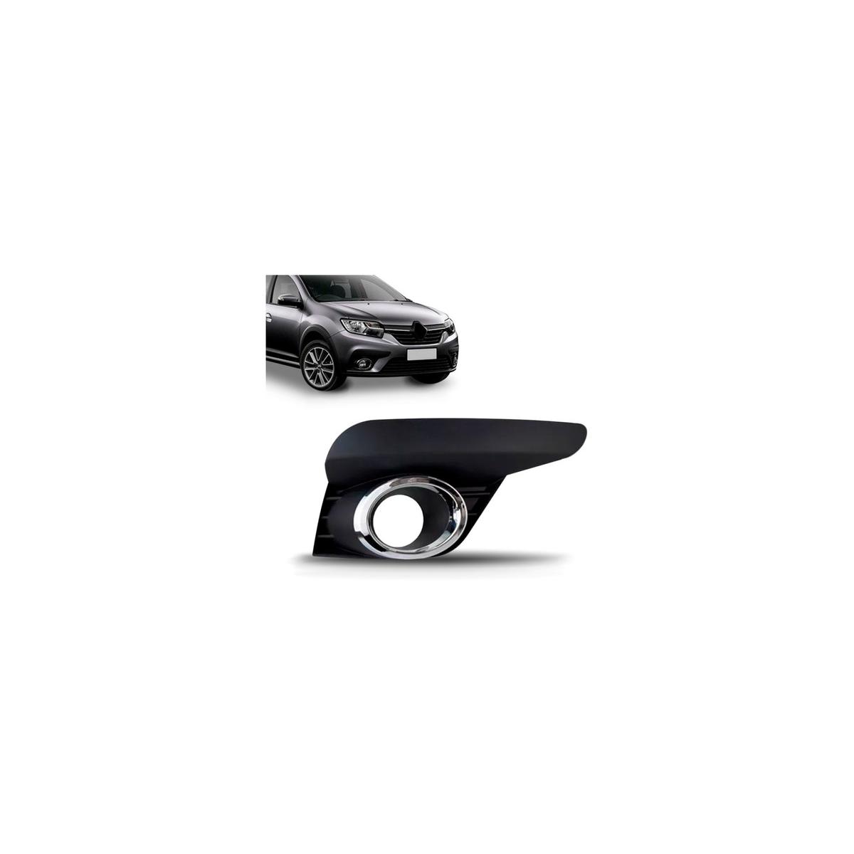 MOLDURA FAROL DE MILHA ESQUERDO SANDERO 2020 A 2024 (RF31953)