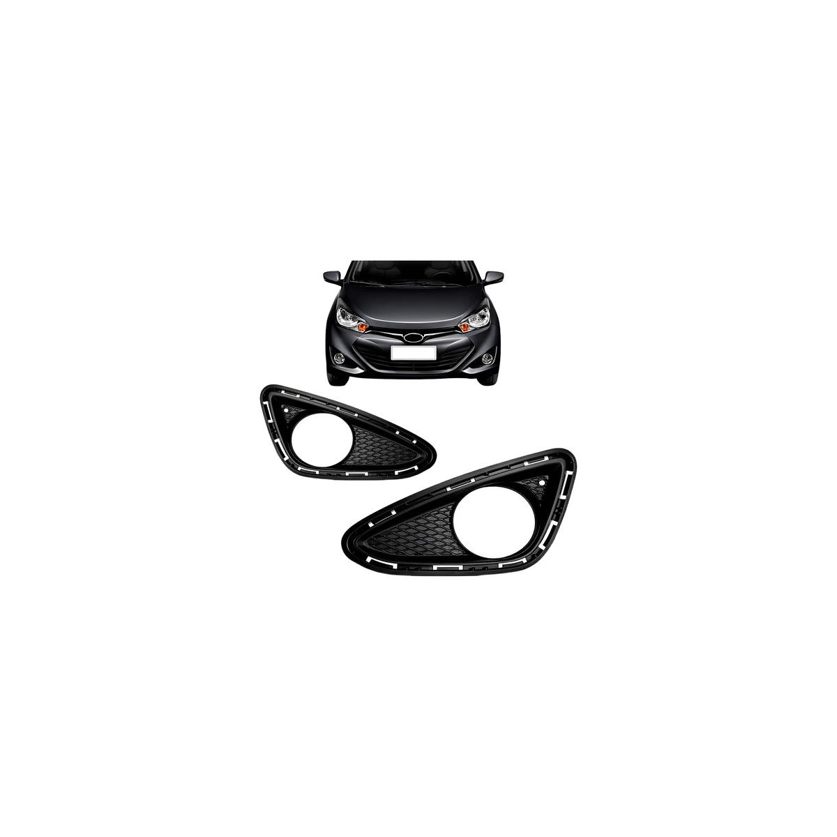 MOLDURA FAROL MILHA AUXILIAR ESQUERDO HB20 2012 A 2015 (RF20811)
