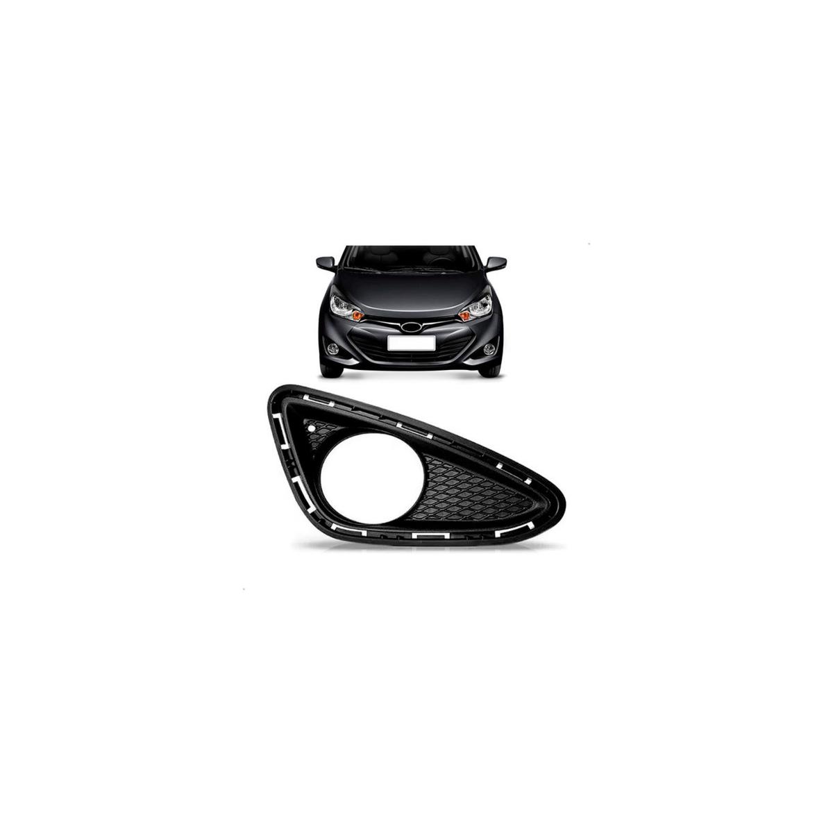 MOLDURA FAROL MILHA AUXILIAR DIREITO HB20 2012 A 2015 (RF20812)