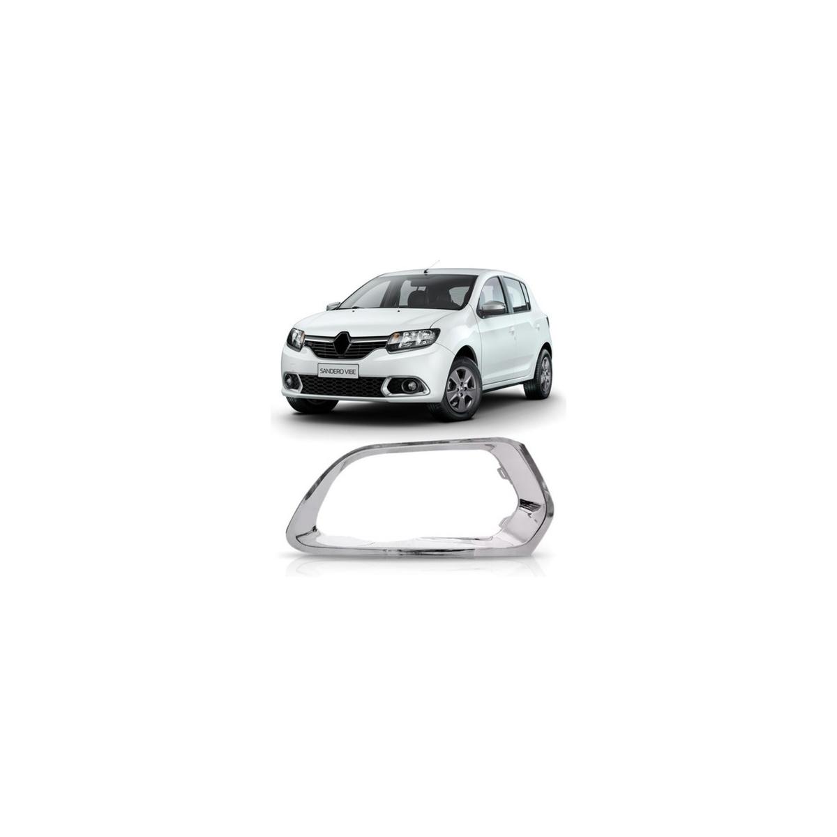 MOLDURA FAROL MILHA AUXILIAR DIREITO SANDERO 2015 A 2019 (RF23924)