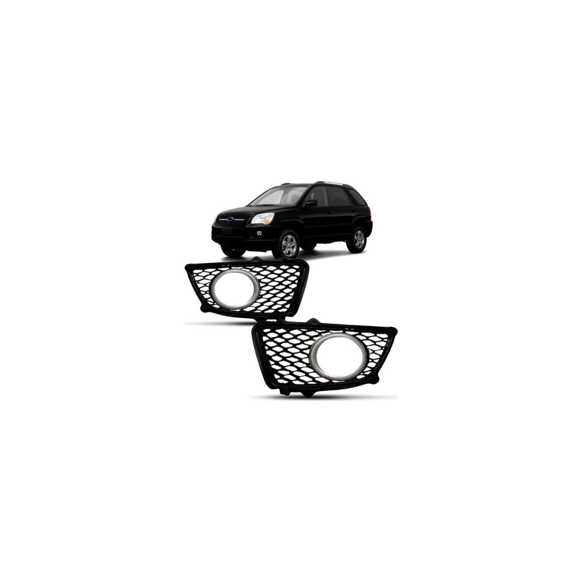 MOLDURA FAROL MILHA AUXILIAR ESQUERDO SPORTAGE 2009 A 2010 (RF27087)