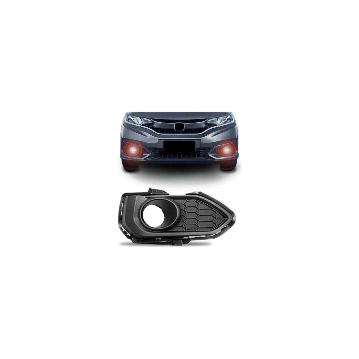 MOLDURA FAROL MILHA AUXILIAR ESQUERDO FIT 2018 A 2021 (RF30177)