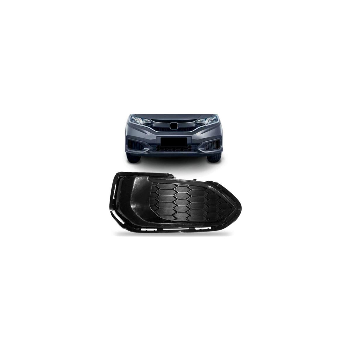 MOLDURA FAROL MILHA AUXILIAR ESQUERDO FIT 2018 A 2021 (RF30179)