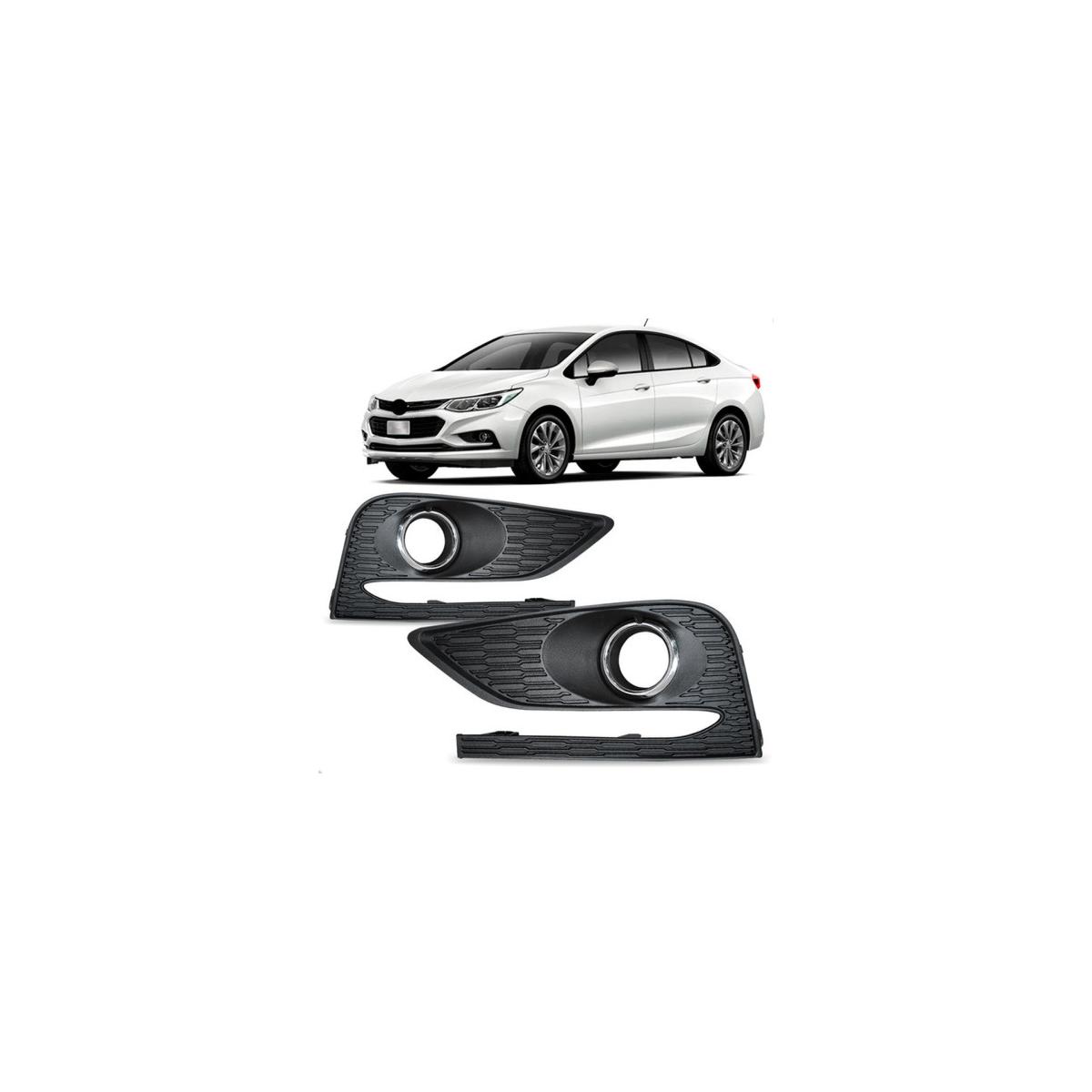 MOLDURA FAROL MILHA AUXILIAR DIREITO CRUZE 2017 A 2019 (RF30266)