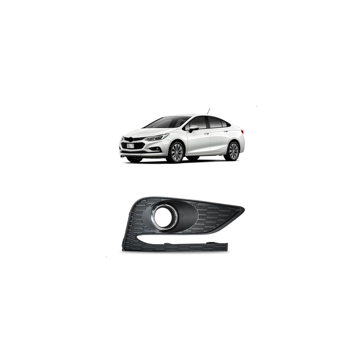 MOLDURA FAROL MILHA AUXILIAR ESQUERDO CRUZE 2017 A 2019 (RF30267)