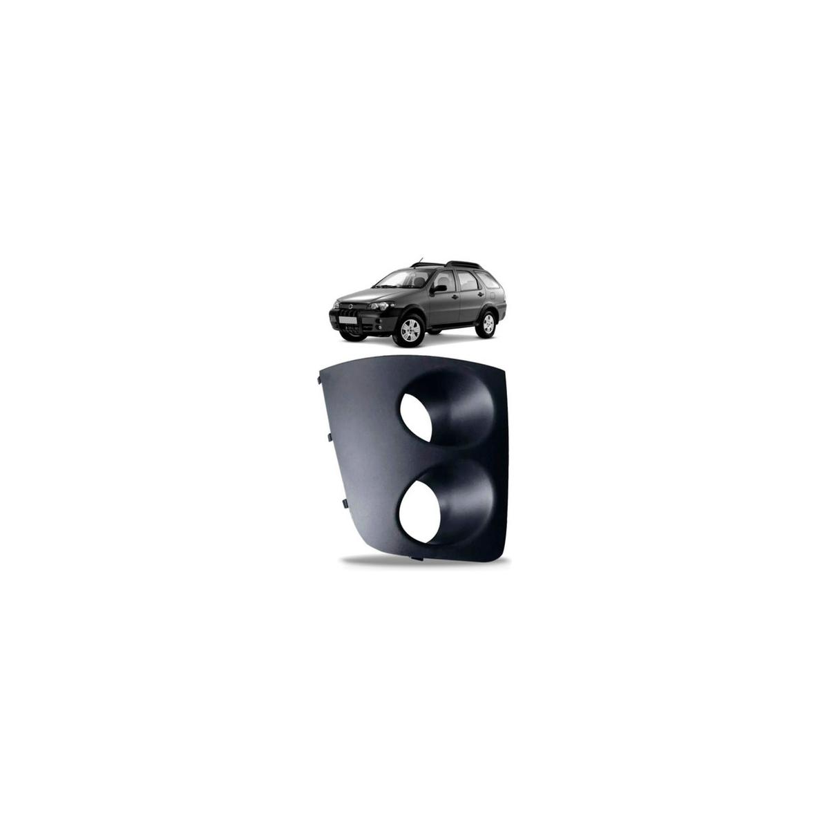 MOLDURA FAROL MILHA AUXILIAR ESQUERDO STRADA 2004 A 2008 (RFGG641)