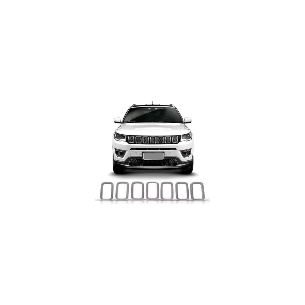 MOLDURA GRADE VERIFICAR DEPOIS COMPASS 2017 A 2021 (RF26585)