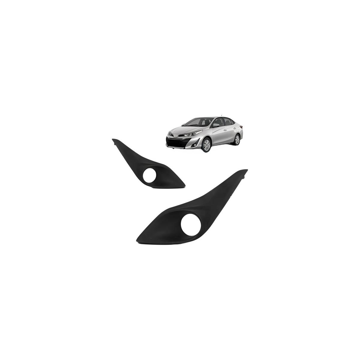 MOLDURA MILHA ESQUERDO YARIS SEDAN 2018 A 2022 (RF28351)