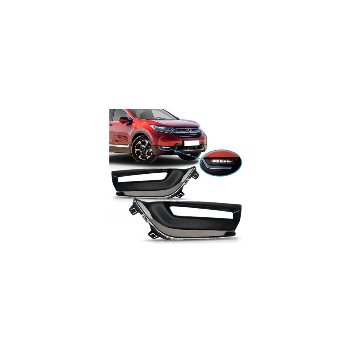 MOLDURA MILHA AUXILIAR ESQUERDO CRV 2018 A 2020 (RF26843)