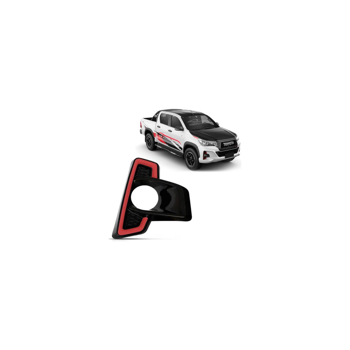 MOLDURA MILHA AUXILIAR ESQUERDO HILUX 2018 A 2020 (RF32221)