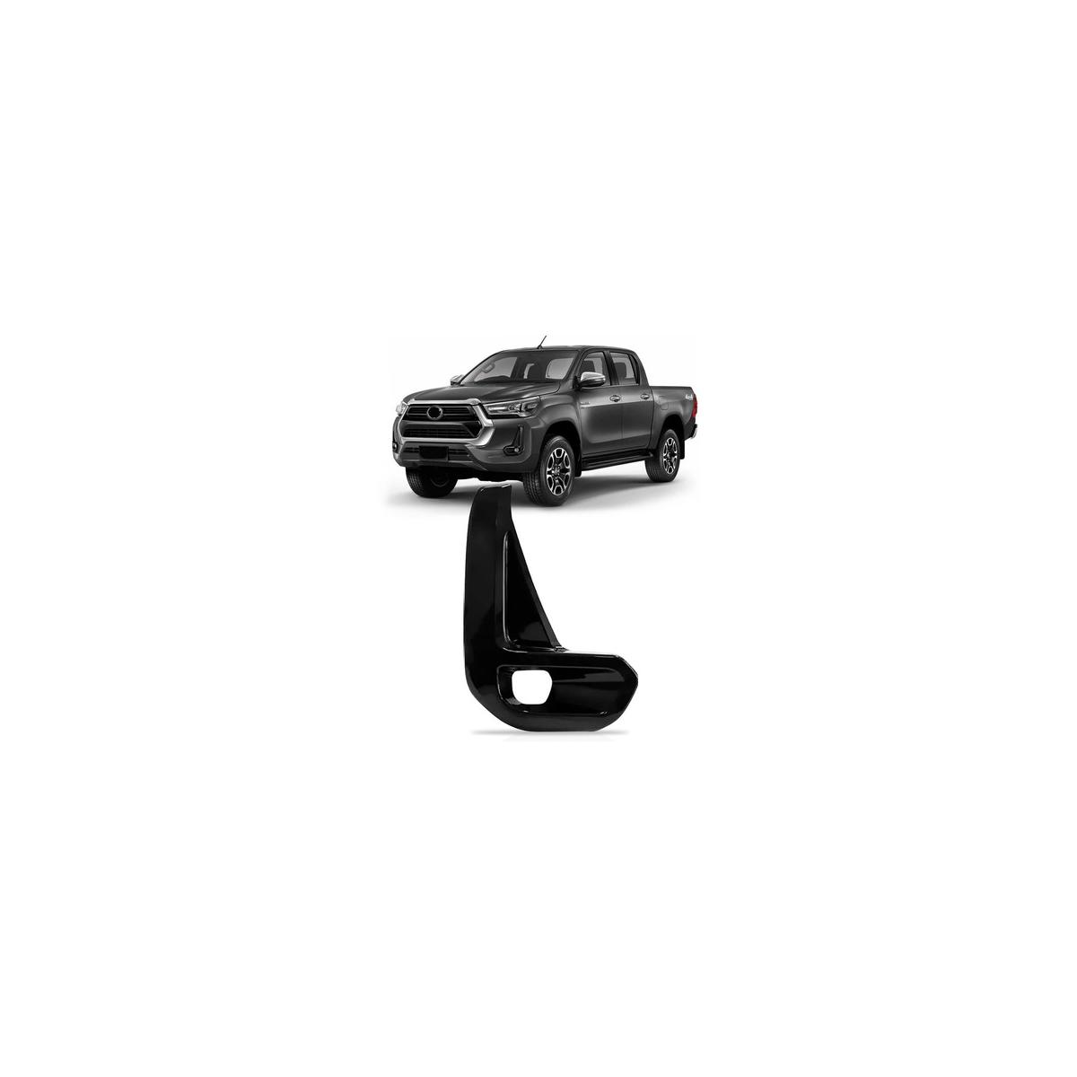 MOLDURA MILHA AUXILIAR ESQUERDO HILUX 2021 A 2024 (RF32225)
