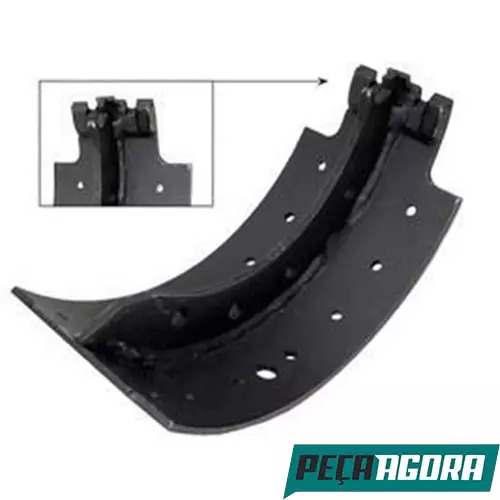 SAPATA FREIO SECUNDARIO MB 709 710 LO812 912 914 MERCEDES BENZ (B6704202419)