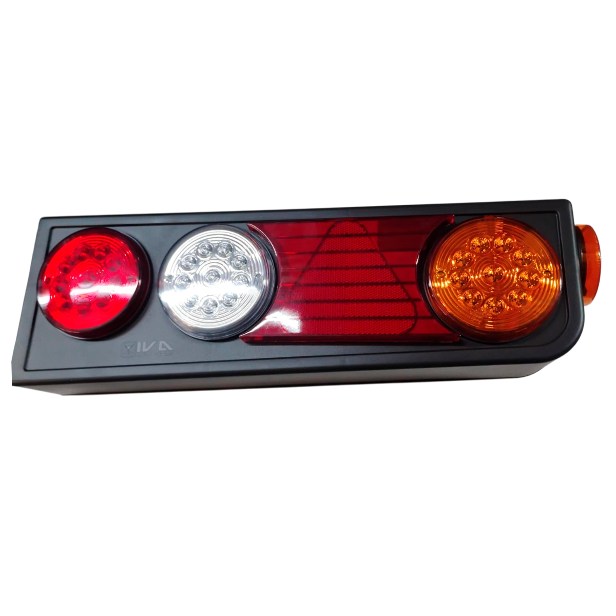 LANTERNA TRASEIRA IMPLEMENTO LED 24V DIREITA CARRETA RANDON SEM ABA COM TRIANGUL