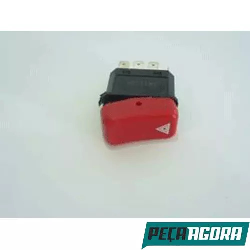 INTERRUPTOR LUZ ADVERTENCIA 12V VERMELHA MERCEDES BENZ MB (600701132204)