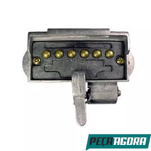 TOMADA REBOQUE FEMEA 6 POLOS ALUMINIO CARRETA (45087)