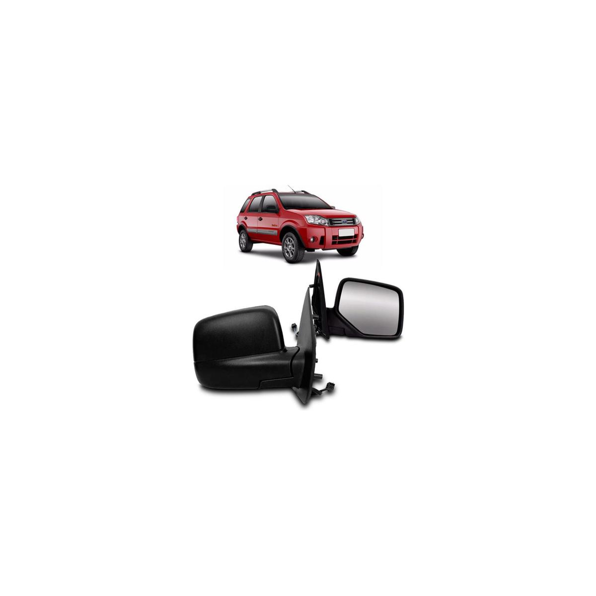 ESPELHO RETROVISOR ESQUERDO ECOSPORT 2003 A 2012 (RF17429)