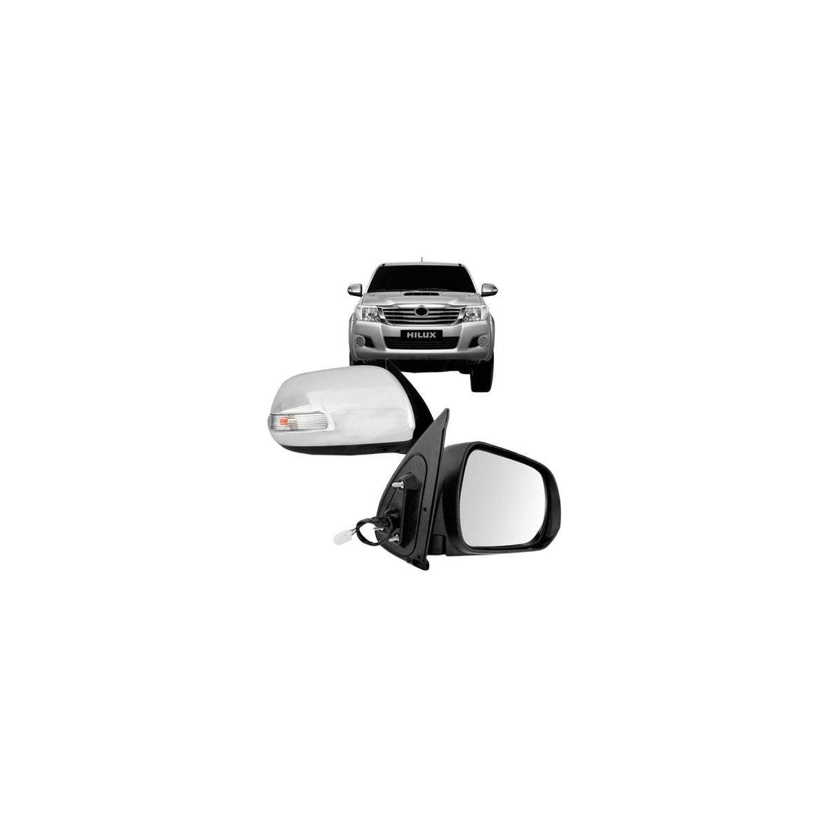 ESPELHO RETROVISOR ESQUERDO HILUX 2012 A 2015 (RF21303)