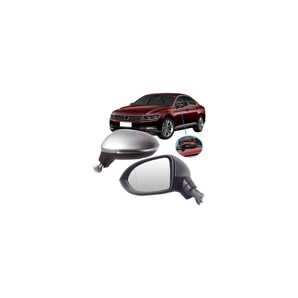 ESPELHO RETROVISOR ESQUERDO PASSAT 2016 A 2019 (RF25623)