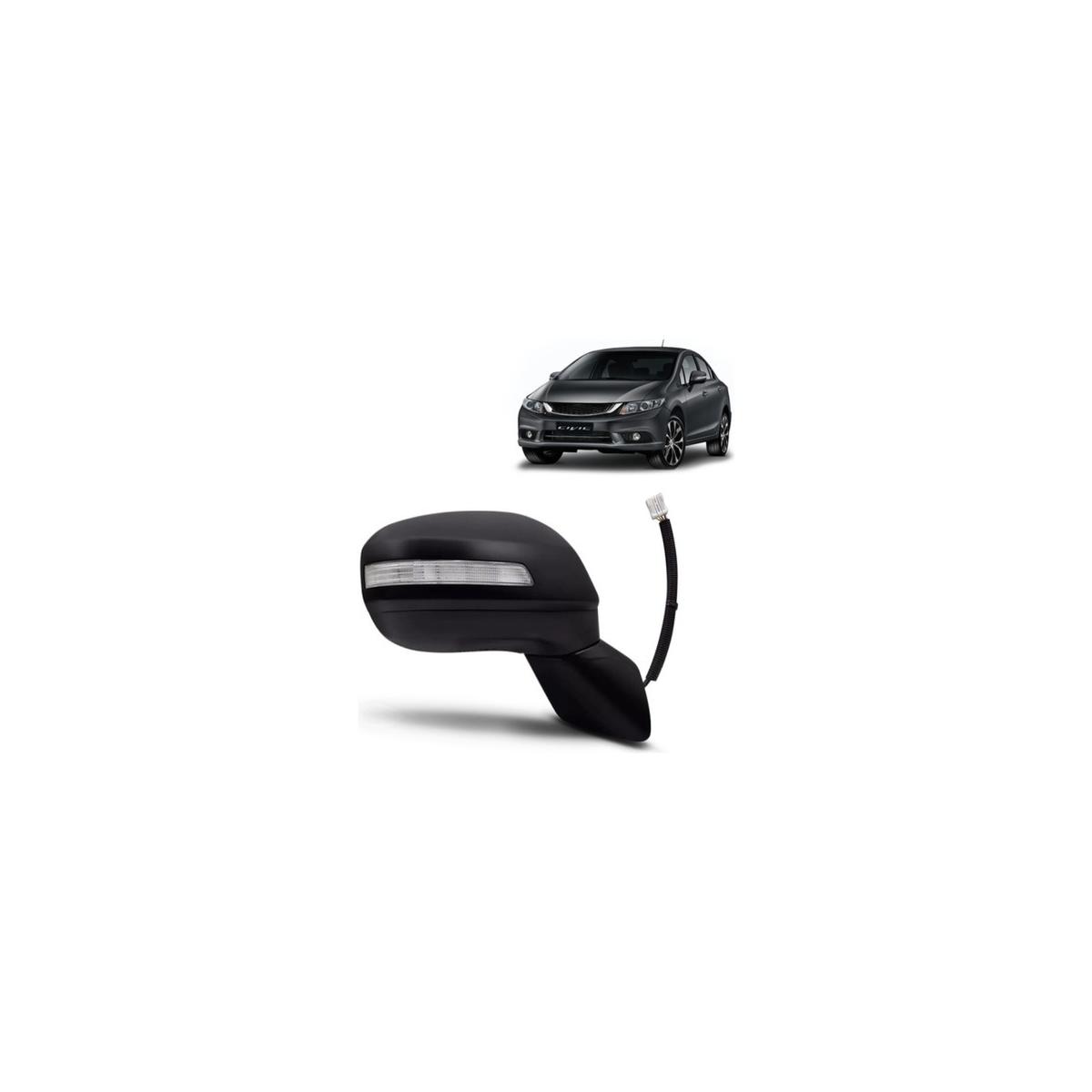 ESPELHO RETROVISOR ESQUERDO CIVIC 2012 A 2016 (RF28683)