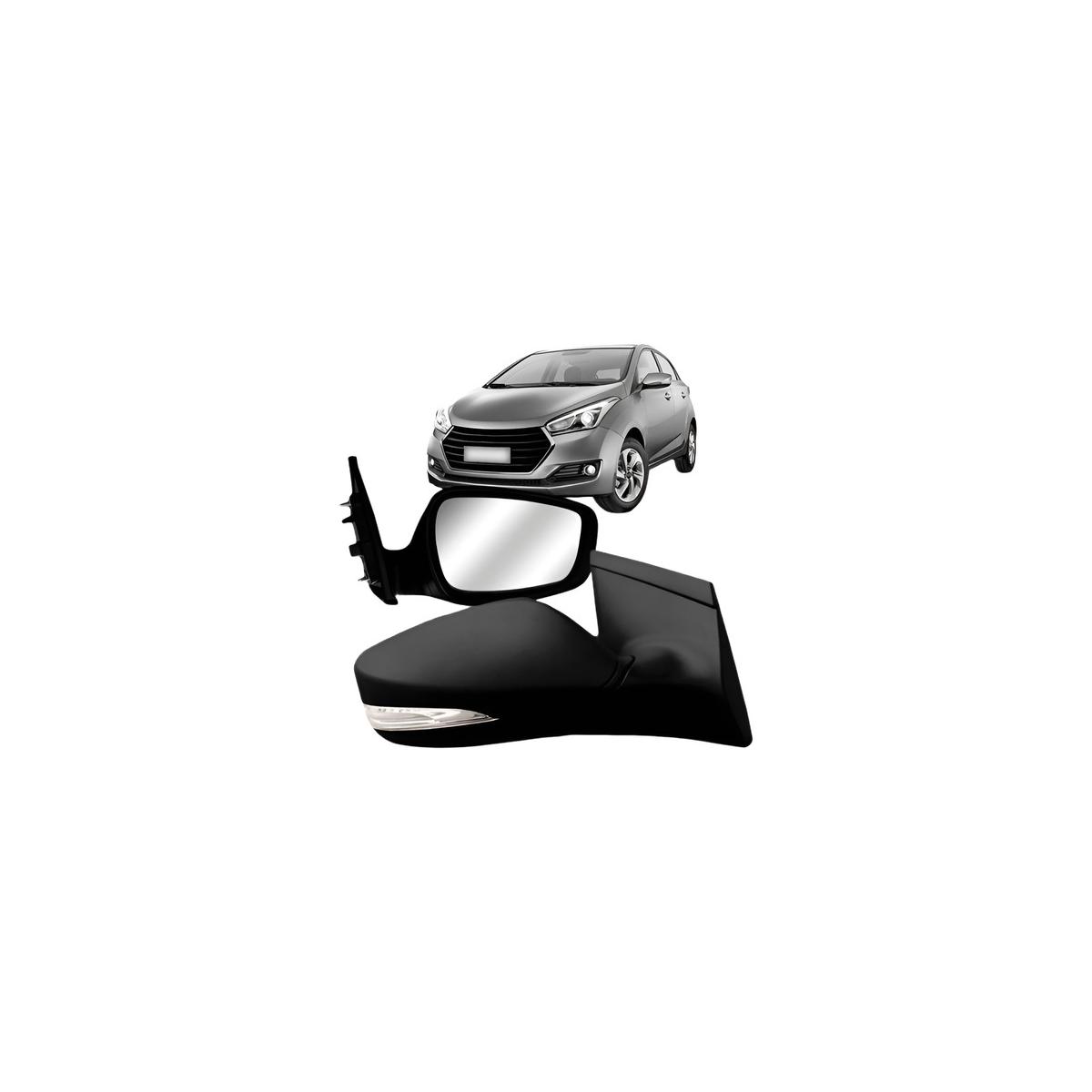 ESPELHO RETROVISOR EXTERNO ESQUERDO HB20 2012 A 2016 (RF22909)